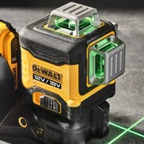 DEWALT Akku-Multilinienlaser 3x360° DCE089D1G18-QW, 18Volt, Kreuzlinienlaser schwarz/gelb, mit grünen Laserlinien