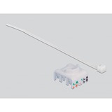 DeLOCK Hutschienenadapter mit Keystone-Modul RJ-45 > Cat.6a LSA grau