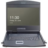 Digitus 19" Modulare Konsole, KVM-Switch schwarz, 19" TFT (48,3cm) & Touchpad