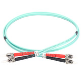 Digitus LWL Patchkabel, Duplex, ST > ST Stecker, Multimode OM3 türkis, 2 Meter