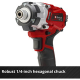 EINHELL Power X-Change Akku-Schlagschrauber TE-CI 18/1 Li - Solo, 1/4", 18Volt rot/schwarz, ohne Akku und Ladegerät