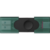 Kingston DataTraveler Duo 128GB, USB-Stick grün/schwarz, USB-A, USB-C