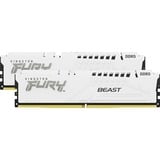 Kingston FURY DIMM 32 GB DDR5-5200 (2x 16 GB) Dual-Kit, Arbeitsspeicher weiß, KF552C36BWEK2-32, FURY Beast, INTEL XMP, AMD EXPO