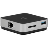 OWC USB-C Travel Dock E, Dockingstation grau/schwarz, HDMI, USB-A, Gigabit LAN