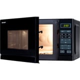 SHARP R242BKW, Mikrowelle schwarz