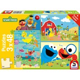 Schmidt Spiele Tierisch stark, Puzzle 3x 48 Teile