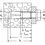 fischer Einschlaganker EA II M6 R, Dübel edelstahl, 100 Stück, rostfrei