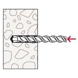 fischer Einschlaganker EA II M6 R, Dübel edelstahl, 100 Stück, rostfrei