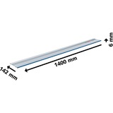 Bosch Professional Führungsschienen-Set FSN 1400 Professional aluminium, 2 Stück, 1.400mm, für Kreissägen, inkl. VEL, Tasche