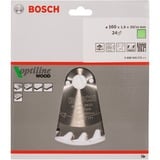 Bosch Professional PRO Wood Kreissägeblatt, Ø 160mm, 24Z Bohrung 20mm, für Handkreissägen