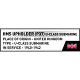 COBI HMS Upholder (P37) U-class submarine, Konstruktionsspielzeug Maßstab 1:300