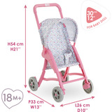 Corolle Mon Premier Poupon 30 cm Puppenbuggy, floral, Puppenwagen 