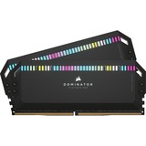 Corsair DIMM 32 GB DDR5-6200 (2x 16 GB) Dual-Kit, Arbeitsspeicher schwarz, CMT32GX5M2X6200C36, Dominator Platinum RGB, INTEL XMP