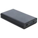 DeLOCK Externes Gehäuse für 3.5″ SATA HDD mit SuperSpeed USB, Laufwerksgehäuse schwarz