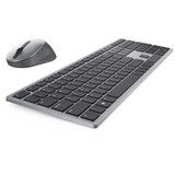 Dell Premier-Mehrgeräte-Wireless-Tastatur und -Maus (KM7321W), Desktop-Set titan/schwarz, DE-Layout, Scherenmechanik