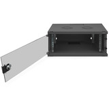 Digitus Wandgehäuse, SOHO, unmontiert - 540x400 mm (BxT) , IT-Schrank schwarz, 4 Höheneinheiten