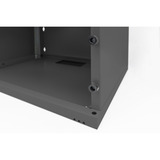 Digitus Wandgehäuse, SOHO, unmontiert - 540x400 mm (BxT) , IT-Schrank schwarz, 4 Höheneinheiten
