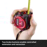 EINHELL Bandmaß, 5 Meter schwarz/rot