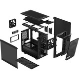 Fractal Design Meshify 2 Nano Black TG dark tint, Tower-Gehäuse schwarz, Tempered Glass