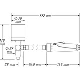 Hazet Pneumatischer Injektor Schlagauszieher 9098/24 24-teilig, inkl. Luftanschlussnippel