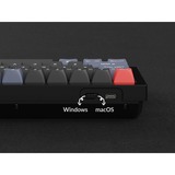 Keychron Q4, Gaming-Tastatur schwarz/blaugrau, DE-Layout, Gateron G Pro Brown, Hot-Swap, Aluminiumrahmen, RGB