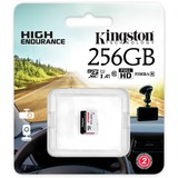 Kingston High Endurance 256 GB microSDXC, Speicherkarte weiß/schwarz, UHS-I U1, Class 10, A1