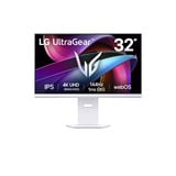 LG UltraGear 32G810SA-W, Gaming-Monitor 80 cm (32 Zoll), weiß, UltraHD/4K, IPS, Smart-Monitor, FreeSync Premium, G-Sync Kompatibel, 144Hz Panel