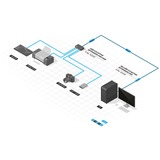 Lindy USB 3.2 Gen 1 Aktivverlängerungskabel Pro, USB-A Stecker > USB-A Buchse schwarz, 10 Meter