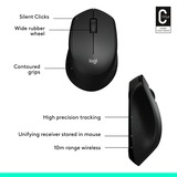 Logitech M330 Silent Plus, Maus schwarz