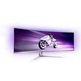 Philips Evnia 49M2C8900L QD-OLED, Gaming-Monitor 124.3 cm (48.9 Zoll), weiß, DQHD, Curved, HDR True Black 400, Ambiglow, Dynamic Lighting, 144Hz Panel