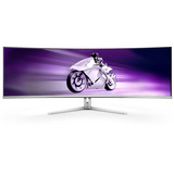 Philips Evnia 49M2C8900L QD-OLED, Gaming-Monitor 124.3 cm (48.9 Zoll), weiß, DQHD, Curved, HDR True Black 400, Ambiglow, Dynamic Lighting, 144Hz Panel