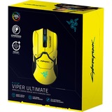 Razer Viper Ultimate Cyberpunk 2077 Edition, Gaming-Maus gelb/schwarz, inkl. Razer Maus-Dock