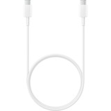 SAMSUNG USB 2.0 Kabel, USB-C Stecker > USB-C Stecker weiß, 1 Meter, Laden mit bis zu 60 Watt