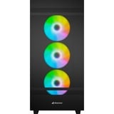 Sharkoon Rebel C50 RGB, Tower-Gehäuse schwarz, Gehärtetes Glas