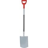 WOLF-Garten Spaten AS-D, gerade rot/grau, 19cm