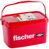 fischer Dübel DuoPower 10x50  hellgrau/rot, 720 Stück, Eimer