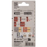 fischer Spreizdübel SX Plus 6x50 K hellgrau, 10 Stück