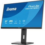 iiyama ProLite XB2797QSU-B1, LED-Monitor 68.5 cm (27 Zoll), schwarz (matt), QHD, IPS, HDMI, DP, USB-Hub, Ergonomischer Standfuß