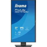 iiyama ProLite XB2797QSU-B1, LED-Monitor 68.5 cm (27 Zoll), schwarz (matt), QHD, IPS, HDMI, DP, USB-Hub, Ergonomischer Standfuß