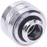 Alphacool Eiszapfen PRO 13mm HardTube Fitting G1/4 - Chrome, Verbindung silber, für Acrylrohre, Messingrohre, Carbonrohre