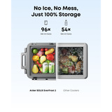 Anker SOLIX EverFrost 2 58L, Kühlbox grau/schwarz, mit 2 Akkus