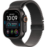 Apple Watch Ultra 4, Smartwatch Titan schwarz, 49 mm, Milanaise Armband Titan schwarz S, Cellular