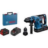 Bosch Akku-Bohrhammer GBH 18V-34 CF Professional blau/schwarz, 2x Akku ProCORE18V 8,0Ah, Bluetooth Modul, Koffer