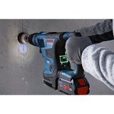 Bosch Professional Akku-Bohrhammer GBH 18V-34 CF Professional blau/schwarz, 2x Akku ProCORE18V 8,0Ah, Bluetooth Modul, Koffer
