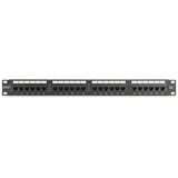 Digitus CAT 6, Klasse E Patchpanel, 24 Port schwarz, 1 HE