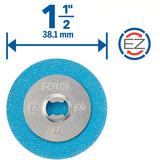 Dremel MAX EZ Speedclic Schleifscheiben Ø 38 mm (SC411DM) 3 Stück, Körnung 60