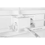 Kabelmeister Steckdosenwürfel 3-fach, 2x USB, Steckdosenleiste weiß, 1x USB-C PD 3.0 20W, 1x USB-A 18W