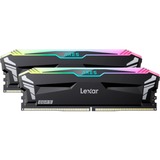 Lexar DIMM 32 GB DDR5-6400 (2x 16 GB) Dual-Kit, Arbeitsspeicher schwarz, LD5EU016G-R6400GDLA, ARES RGB, INTEL XMP