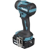 Makita Akku-Bohrschrauber mit Wechselkopfsystem DDF491ZJ01, 18Volt blau/schwarz, ohne Akku und Ladegerät, mit vier verschiedenen Aufsätzen
