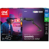 ONE FOR ALL Universal Gaming-Einzelmonitorarm (DM8110), Monitorhalterung grau, RGB